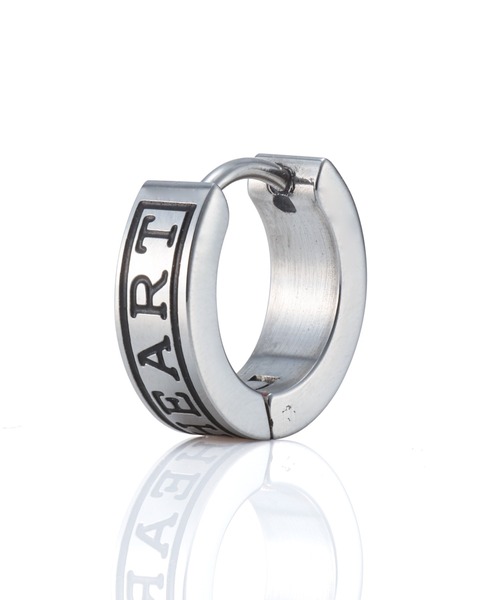 LION HEART(ライオンハート)の「【限定展開】“LH-1”ロゴフープピアス/サージカルステンレス(金属アレルギー対応)【LION HEART / ライオンハート】(ピアス(片耳用)・メンズ・シルバー×ブラック/シルバー・ONE SIZE)」の21枚目の写真