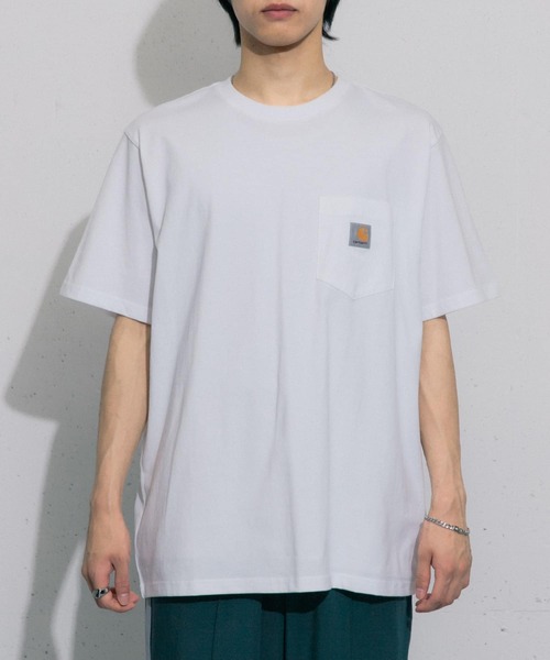 Carhartt（カーハート）の「carhartt　SHORT-SLEEVE POCKET T-SHIRTS（Tシャツ/カットソー・メンズ・ブルー/ブラック/ホワイト・MEDIUM/LARGE）」の2枚目の写真