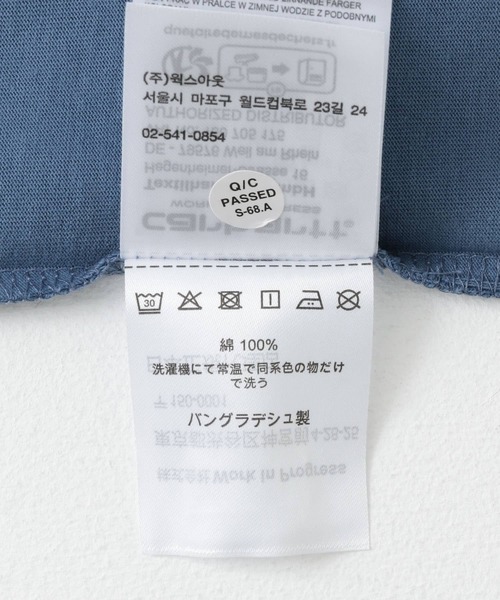 Carhartt（カーハート）の「carhartt　SHORT-SLEEVE POCKET T-SHIRTS（Tシャツ/カットソー・メンズ・ブルー/ブラック/ホワイト・MEDIUM/LARGE）」の19枚目の写真
