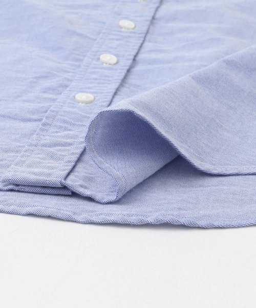 GYMPHLEX（ジムフレックス）の「GYMPHLEX　FRENCH SLEEVE SHIRTS（シャツ/ブラウス・レディース・ブルー/ホワイト・14）」の8枚目の写真