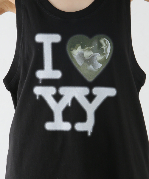 セール】【OPEN YY / オープンワイワイ】 I LOVE YY SLEEVELESS