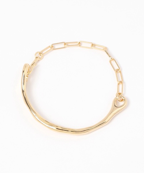 LEPSIM（レプシィム）の「メタルチェーンバングル　114082（ブレスレット・レディース・シルバー/ゴールド・ONE SIZE）」の4枚目の写真