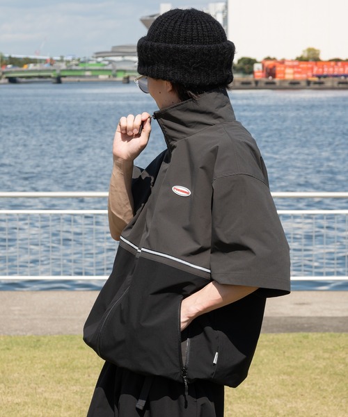 ペルージャTシャツL②リブジャケットL②ネックストラップ④ セール】スタンドネックリフレクター付きテックブルゾンシャツ（その他