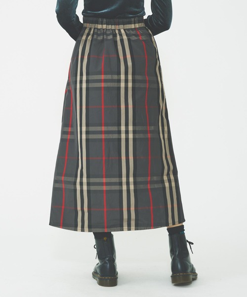 MILKFED.（ミルクフェド）の「PLAID LONG SKIRT（スカート・レディース・オリーブ/チャコール・ONE SIZE）」の14枚目の写真