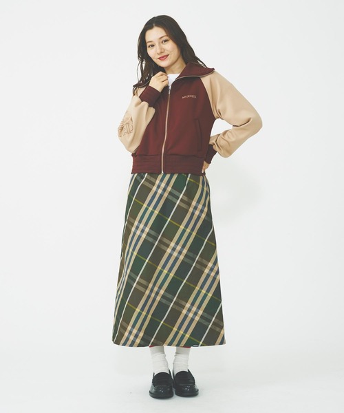 MILKFED.（ミルクフェド）の「PLAID LONG SKIRT（スカート・レディース・オリーブ/チャコール・ONE SIZE）」の12枚目の写真