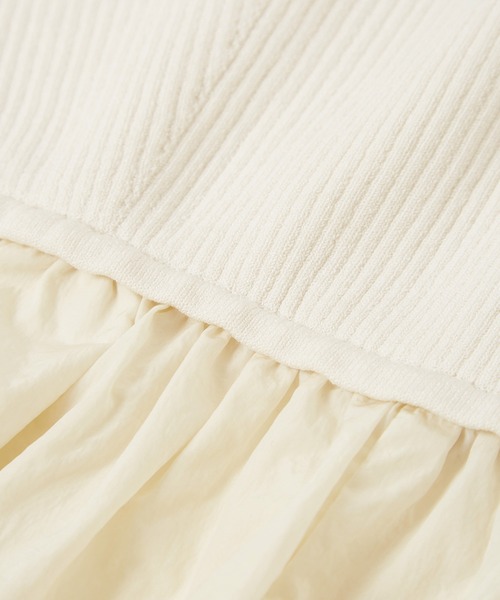 ADAM ET ROPE'（アダムエロペ）の「【サステナブル・洗える】ニットビスチェドッキングロンパース（つなぎ/オールインワン・レディース・ホワイト系その他7/ブラック・FREE）」の19枚目の写真