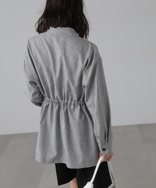 FREE'S MART（フリーズマート）の「ウエストドロストジャケット（その他アウター・レディース・グレー/ブラック・FREE）」の6枚目の写真