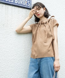 OPAQUE.CLIP | ドットボウタイブラウス【洗濯機洗い可】(シャツ/ブラウス)