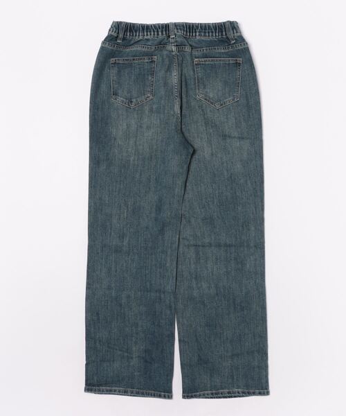 セール】スタッズ付きストレートデニムパンツ（デニムパンツ