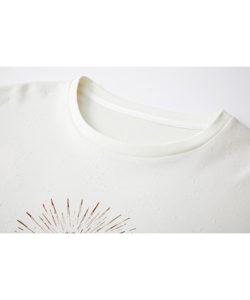 tageechita（タジチタ）の「【tageechita】ハンドドローイングキャンドルTシャツ（Tシャツ/カットソー・レディース・ベージュ/オフホワイト・S/M/L）」の8枚目の写真