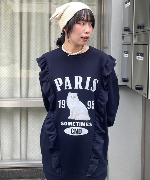 Candy Stripper（キャンディストリッパー）の「CND DEVIL EAR ビーニー（ニットキャップ/ビーニー・レディース・アイボリー/ブラック・FREE）」の8枚目の写真