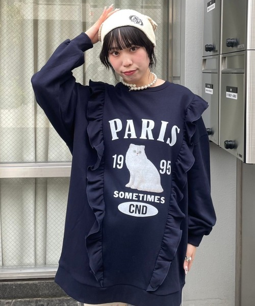 Candy Stripper（キャンディストリッパー）の「CND DEVIL EAR ビーニー（ニットキャップ/ビーニー・レディース・アイボリー/ブラック・FREE）」の7枚目の写真