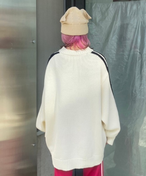 Candy Stripper（キャンディストリッパー）の「CND DEVIL EAR ビーニー（ニットキャップ/ビーニー・レディース・アイボリー/ブラック・FREE）」の16枚目の写真