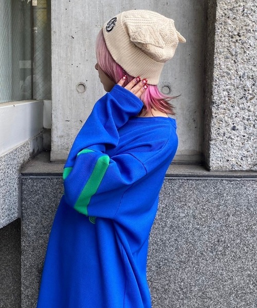 Candy Stripper（キャンディストリッパー）の「CND DEVIL EAR ビーニー（ニットキャップ/ビーニー・レディース・アイボリー/ブラック・FREE）」の18枚目の写真