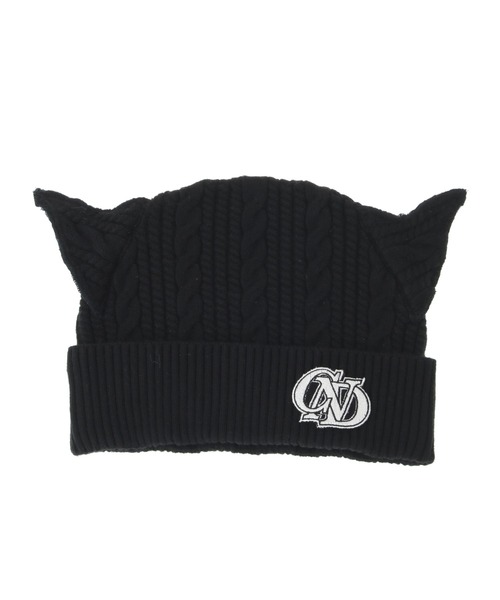 Candy Stripper（キャンディストリッパー）の「CND DEVIL EAR ビーニー（ニットキャップ/ビーニー・レディース・アイボリー/ブラック・FREE）」の22枚目の写真