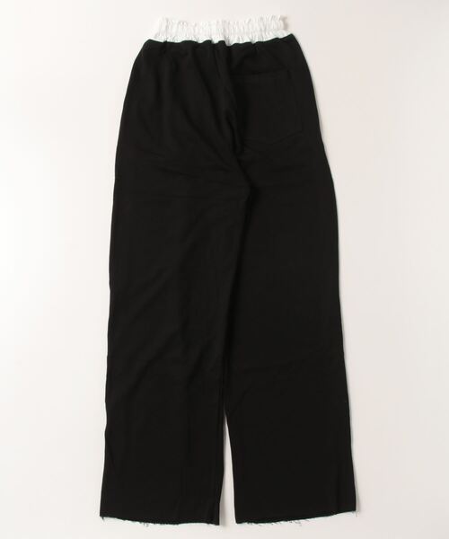 FREE STYLISTS(フリー スタイリスト)の「YUGA_YGMC ダブルウエスト イージーワイドレングスパンツ(スウェットパンツ・レディース・ブラック/グレー・FREE)」の3枚目の写真