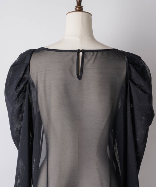 【セール】タックパフスリーブチュールTOPS（シャツ/ブラウス）｜LA BELLE ETUDE（ラベルエチュード）