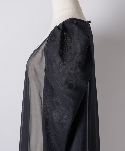 【セール】タックパフスリーブチュールTOPS（シャツ/ブラウス）｜LA BELLE ETUDE（ラベルエチュード）