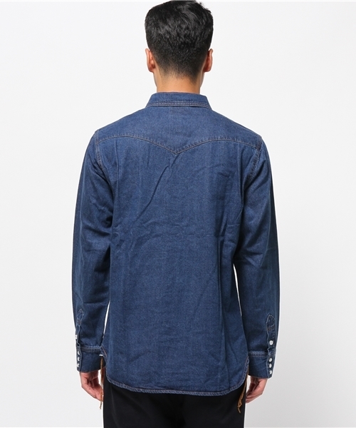 CIAOPANIC（チャオパニック）の「【Ciaopanic】　デニムレギュラーカラーSH（シャツ/ブラウス・メンズ・インディゴブルー/ブルー・LARGE/MEDIUM）」の5枚目の写真