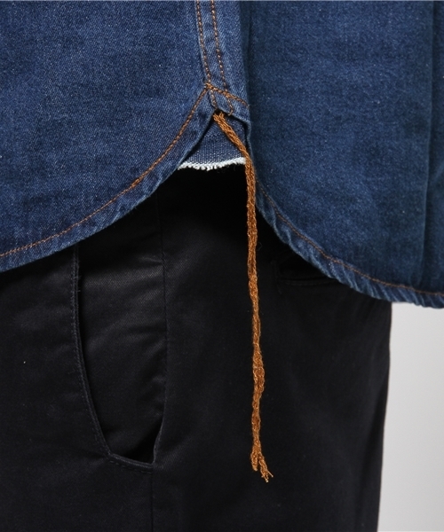 CIAOPANIC（チャオパニック）の「【Ciaopanic】　デニムレギュラーカラーSH（シャツ/ブラウス・メンズ・インディゴブルー/ブルー・LARGE/MEDIUM）」の9枚目の写真