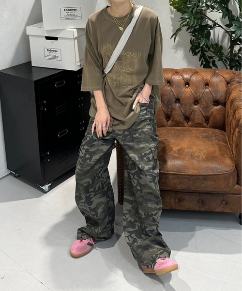 sedacle（セダクル）の「ピグメントロゴT（Tシャツ/カットソー・メンズ・チャコールグレー/ブラウン・SMALL/MEDIUM/LARGE）」の17枚目の写真