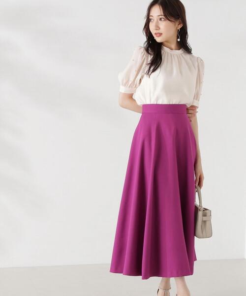 PROPORTION BODY DRESSING(プロポーションボディドレッシング)の「袖パール付きブラウス / 1214210805(シャツ/ブラウス・レディース・ホワイト系その他/ベージュ/ブラック・FREE)」の7枚目の写真