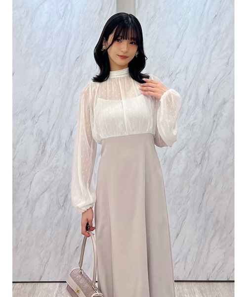 MERCURYDUO(マーキュリーデュオ)の「ビジューパールサイドフラワーイヤリング(ピアス(両耳用)・レディース・シルバー/ゴールド・FREE)」の10枚目の写真