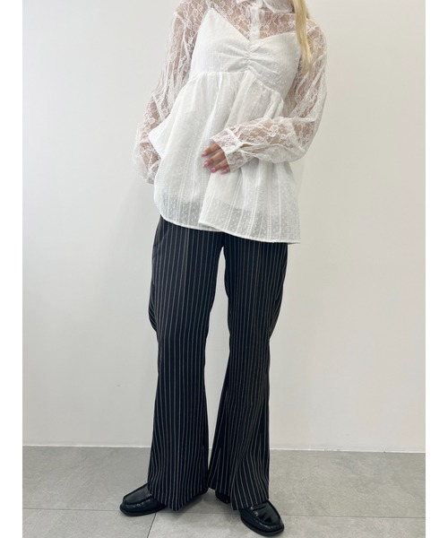 新品 RBS / ピンストライプ フレア パンツ 新品 RBS / ピンストライプ フレア パンツ