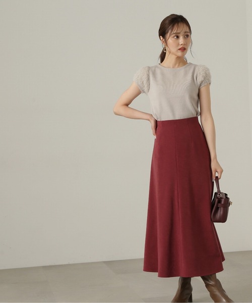 PROPORTION BODY DRESSING(プロポーションボディドレッシング)の「フェイクスエードマーメイドスカート / 1214220904(スカート・レディース・ホワイト系その他/レッド・SMALL/MEDIUM)」の4枚目の写真
