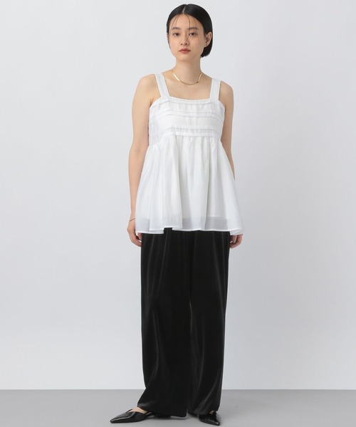 A part by（アパートバイ）の「ベロアイージーパンツ（その他パンツ・レディース・ブラック/ピンク系その他2・FREE）」の9枚目の写真