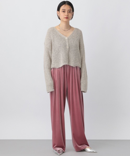 A part by（アパートバイ）の「ベロアイージーパンツ（その他パンツ・レディース・ブラック/ピンク系その他2・FREE）」の12枚目の写真