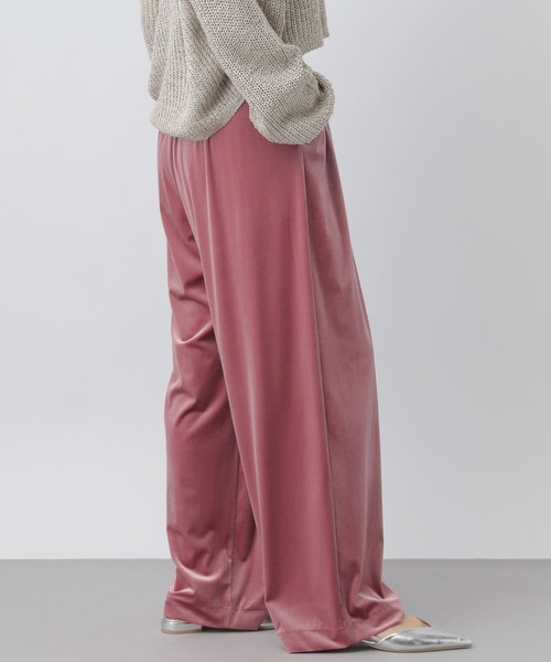 A part by（アパートバイ）の「ベロアイージーパンツ（その他パンツ・レディース・ブラック/ピンク系その他2・FREE）」の15枚目の写真