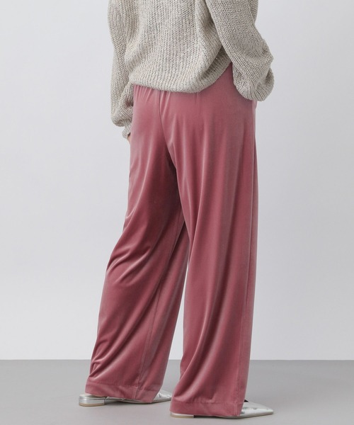 A part by（アパートバイ）の「ベロアイージーパンツ（その他パンツ・レディース・ブラック/ピンク系その他2・FREE）」の16枚目の写真