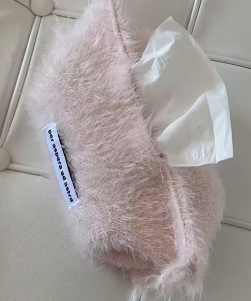 セール】【 Sowel. / ソエル 】 シャギー ニット ティッシュ ケース