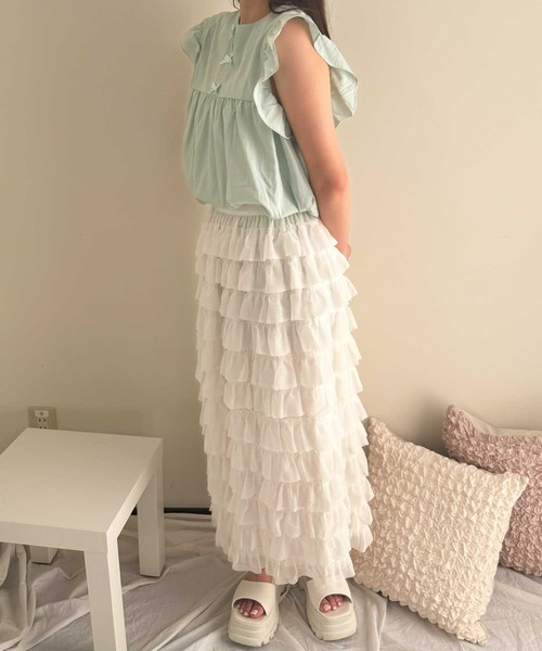 frunco(フランコ)の「【ZOZO限定】フロントリボンAラインブラウス(シャツ/ブラウス・レディース・ホワイト/ピンク/グリーン/アイボリー・FREE)」の16枚目の写真