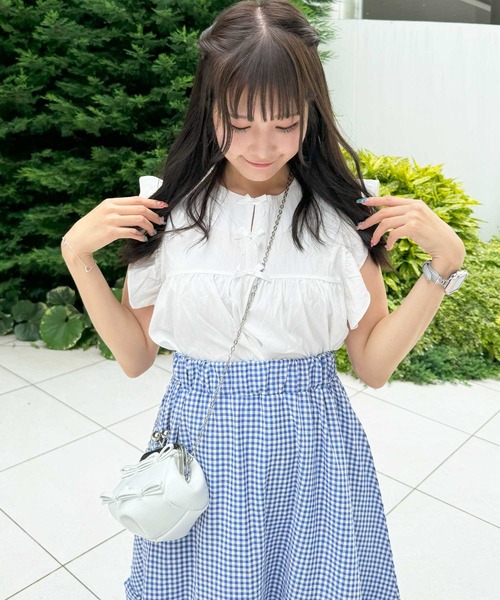 frunco(フランコ)の「【ZOZO限定】フロントリボンAラインブラウス(シャツ/ブラウス・レディース・ホワイト/ピンク/グリーン/アイボリー・FREE)」の11枚目の写真