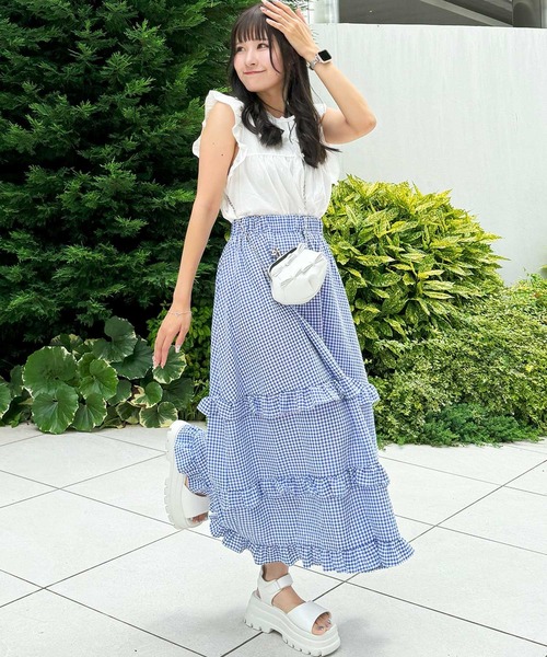 frunco(フランコ)の「【ZOZO限定】フロントリボンAラインブラウス(シャツ/ブラウス・レディース・ホワイト/ピンク/グリーン/アイボリー・FREE)」の7枚目の写真