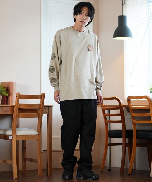 TOY　MACHINE（トイ　マシーン）の「【ムラサキスポーツ限定】TOY MACHINE/トイマシーン ロンT/長袖Tシャツ ビックシルエット バックプリント MTMFELT3（Tシャツ/カットソー・メンズ・サンドベージュ/ホワイト/ブラック・M/L/XL）」の22枚目の写真