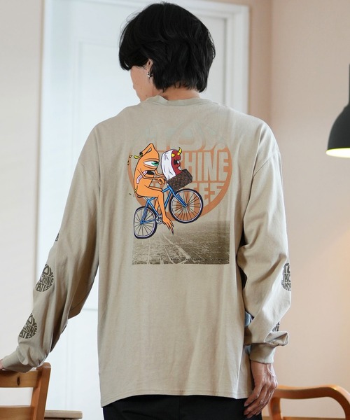 TOY　MACHINE（トイ　マシーン）の「【ムラサキスポーツ限定】TOY MACHINE/トイマシーン ロンT/長袖Tシャツ ビックシルエット バックプリント MTMFELT3（Tシャツ/カットソー・メンズ・サンドベージュ/ホワイト/ブラック・M/L/XL）」の20枚目の写真