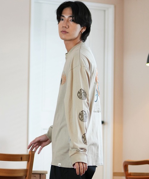 TOY　MACHINE（トイ　マシーン）の「【ムラサキスポーツ限定】TOY MACHINE/トイマシーン ロンT/長袖Tシャツ ビックシルエット バックプリント MTMFELT3（Tシャツ/カットソー・メンズ・サンドベージュ/ホワイト/ブラック・M/L/XL）」の19枚目の写真