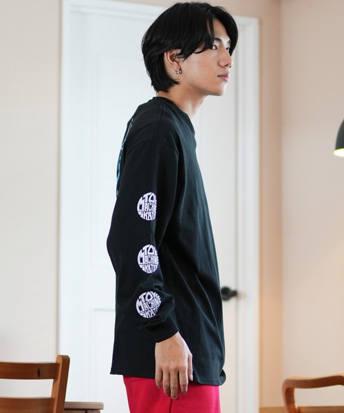 TOY　MACHINE（トイ　マシーン）の「【ムラサキスポーツ限定】TOY MACHINE/トイマシーン ロンT/長袖Tシャツ ビックシルエット バックプリント MTMFELT3（Tシャツ/カットソー・メンズ・サンドベージュ/ホワイト/ブラック・M/L/XL）」の14枚目の写真