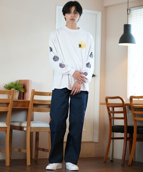 TOY　MACHINE（トイ　マシーン）の「【ムラサキスポーツ限定】TOY MACHINE/トイマシーン ロンT/長袖Tシャツ ビックシルエット バックプリント MTMFELT3（Tシャツ/カットソー・メンズ・サンドベージュ/ホワイト/ブラック・M/L/XL）」の8枚目の写真