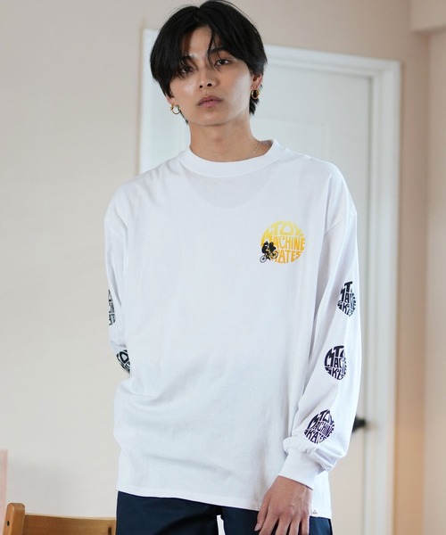 TOY　MACHINE（トイ　マシーン）の「【ムラサキスポーツ限定】TOY MACHINE/トイマシーン ロンT/長袖Tシャツ ビックシルエット バックプリント MTMFELT3（Tシャツ/カットソー・メンズ・サンドベージュ/ホワイト/ブラック・M/L/XL）」の4枚目の写真