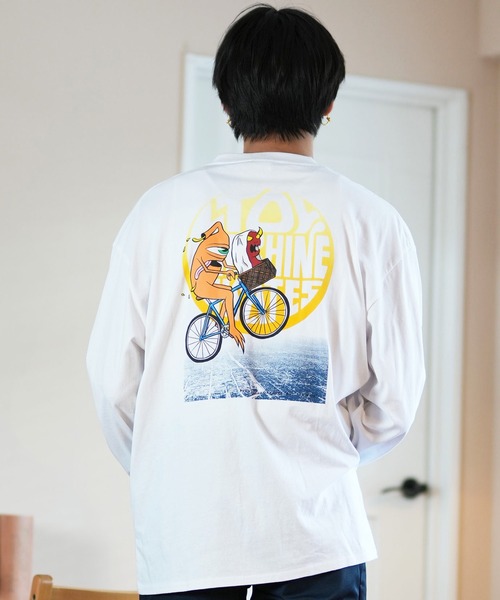 TOY　MACHINE（トイ　マシーン）の「【ムラサキスポーツ限定】TOY MACHINE/トイマシーン ロンT/長袖Tシャツ ビックシルエット バックプリント MTMFELT3（Tシャツ/カットソー・メンズ・サンドベージュ/ホワイト/ブラック・M/L/XL）」の6枚目の写真