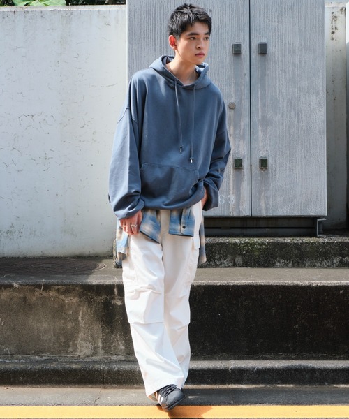 セール】WEGO/アシッドウォッシュバルーンパーカー（パーカー