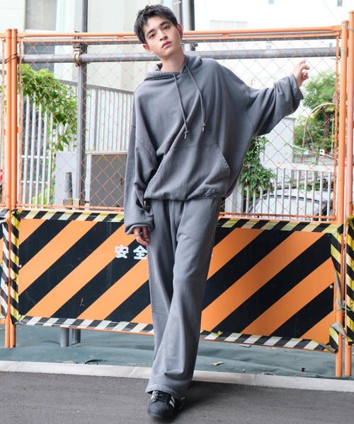 WEGO（ウィゴー）の「WEGO/アシッドウォッシュバルーンパーカー（パーカー・メンズ・ブルー系その他/ベージュ系その他/ブラック系その他/グレー系その他・LARGE/MEDIUM）」の9枚目の写真