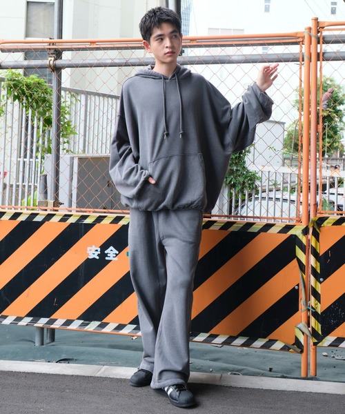 WEGO（ウィゴー）の「WEGO/アシッドウォッシュバルーンパーカー（パーカー・メンズ・ブルー系その他/ベージュ系その他/ブラック系その他/グレー系その他・LARGE/MEDIUM）」の8枚目の写真