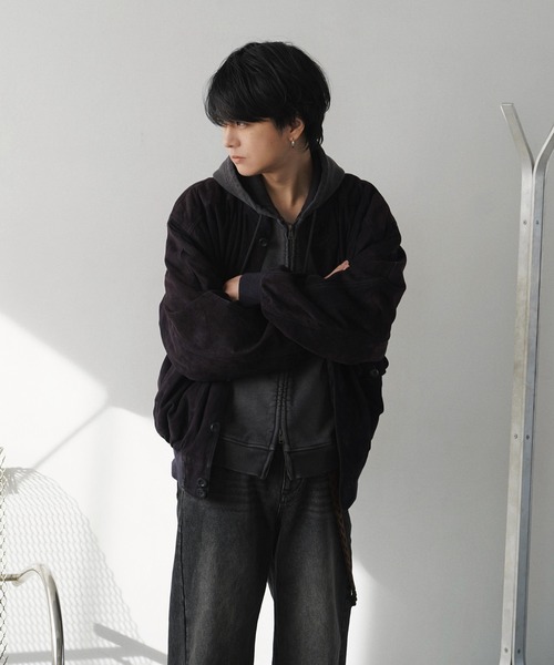 WYM LIDNM(ウィム バイ リドム)の「HEAVY OZ DOUBLE ZIP PARKA(パーカー・メンズ・ブラック系/グレー/アッシュブラウン/ブラック/グレー系/杢グレー・S/M/L)」の22枚目の写真