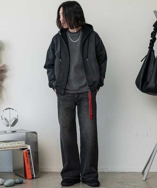 WYM LIDNM(ウィム バイ リドム)の「HEAVY OZ DOUBLE ZIP PARKA(パーカー・メンズ・ブラック系/グレー/アッシュブラウン/ブラック/グレー系/杢グレー・S/M/L)」の19枚目の写真