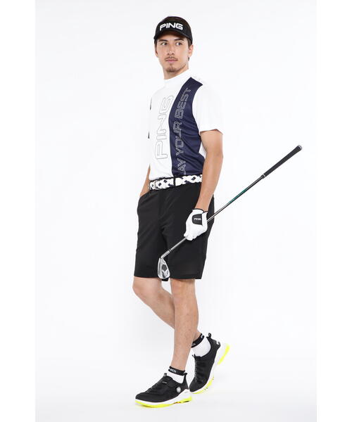 【セール】【PING APPAREL】ジャージ半袖ハイネックカットソー ＜EARLY AUTUMN＞ (MENS)（Tシャツ/カットソー）｜PING（ピン）